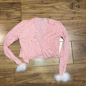 Fashion nova tie up shirt